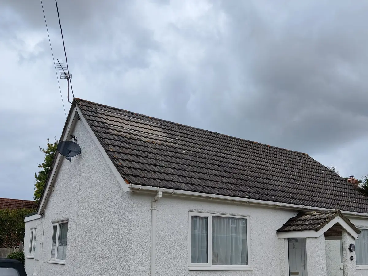 White rendered and painted bungalow